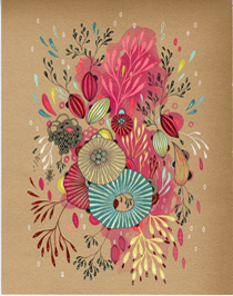 Delight pen and ink by Yellena