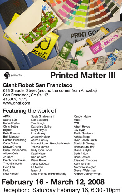 Printed Matter III - GRSF